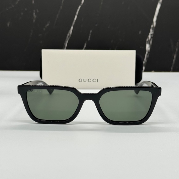 NEW GG1539S 001 GUCCI BLACK GREY CAT EYE UNISEX GUCCI SUNGLASSES - Picture 3 of 12